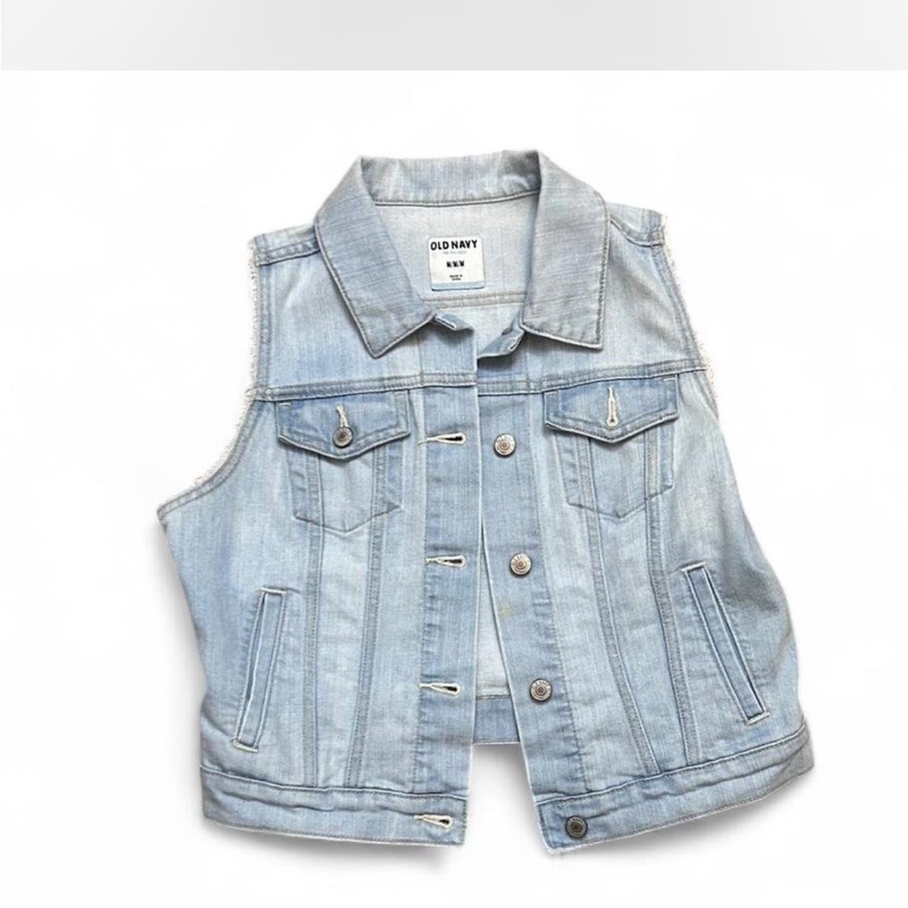 Old‎ Navy Light Blue Denim Vest
